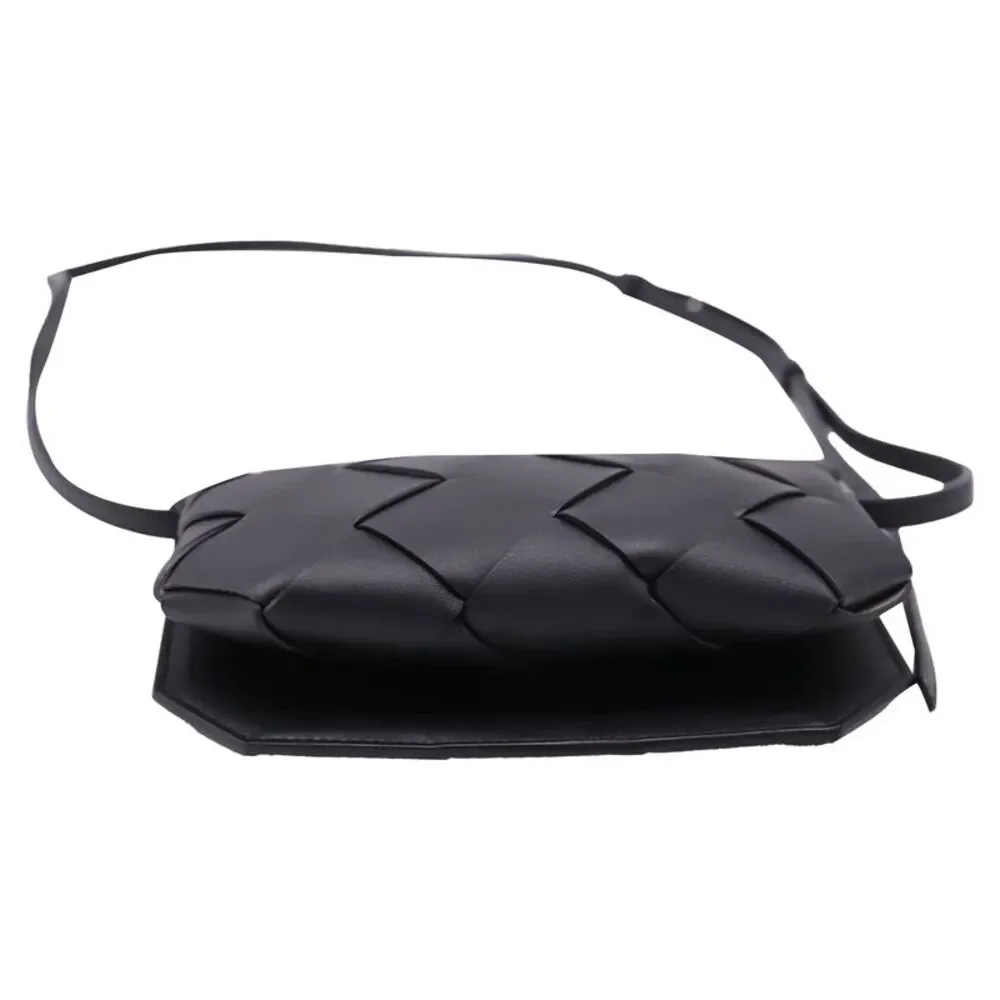 Bottega Veneta Diago Phone Pouch Bag in Black Calf Leather
